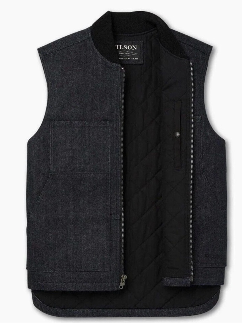 Filson Raw Denim Insulated Work Vest